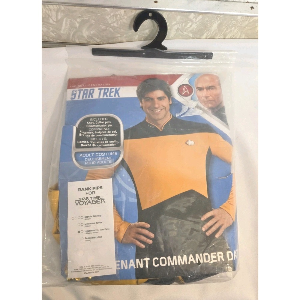 Star Trek The Next Generation TV Gold Operations Uniform Deluxe Lieutenant Data